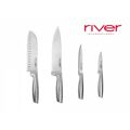 Conjunto de Facas River Aço Inoxidável 4 pcs