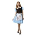 Fantasia para Adultos Alice Halloween Donzela Criada Xs/s