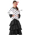 Fantasia para Crianças Flamenca Preto Espanha 7-9 Anos