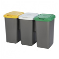Caixote de Lixo para Reciclagem Tontarelli Plástico Cinzento (77 X 32 X 47,5 cm)