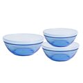 Conjunto de Tigelas Duralex Marine Azul com Tampa 3 Peças