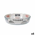 Travessa para o Forno Quttin Vidro 1,7 L ø 23 X 5,3 cm (6 Unidades)