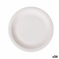 Conjunto de Pratos Algon Descartáveis Branco Cartão 28 cm (36 Unidades)