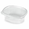 Recipiente para Conservar Alimentos Algon Reutilizável 1 L Transparente Oval 19 X 16 X 6,5 cm (12 Unidades)