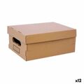 Caixa de Armazenagem com Tampa Confortime Cartão 30 X 22,5 X 12,5 cm (12 Unidades)