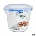 Lancheira Hermética Quttin Redonda 700 Ml ø 14 X 11,5 cm (6 Unidades)