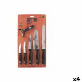 Conjunto de Cozinha Quttin Nero Preto 6 Peças (4 Unidades)