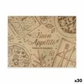 Conjunto de Trivet Algon Buon Apetito Descartáveis Papel Kraft 40 Peças 30 X 40 cm (30 Unidades)