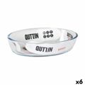 Recipiente de Cozinha Quttin 700 Ml Vidro Oval (6 Unidades)