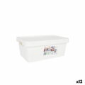 Caixa de Armazenagem com Tampa Tontarelli Maya Branco 4,2 L 28 X 18 X 11,2 cm (12 Unidades)