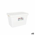 Caixa de Armazenagem com Tampa Tontarelli Maya Branco 6,4 L 28 X 18 X 17,7 cm (12 Unidades)