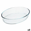 Travessa para o Forno Pyrex Classic Ovalada 35 X 24 X 7 cm Transparente Vidro (6 Unidades)