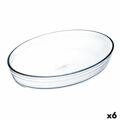 Travessa para o Forno ô Cuisine Ovalada 26,2 X 17,9 X 6,2 cm Transparente Vidro (6 Unidades)