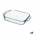 Travessa para o Forno Pyrex Irresistible Retangular 27,5 X 16,9 X 6 cm Transparente Vidro (6 Unidades)