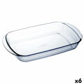 Travessa para o Forno ô Cuisine Retangular 40,3 X 26,3 X 7,3 cm Transparente Vidro (6 Unidades)