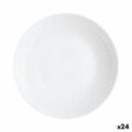 Prato Fundo Luminarc Pampille Branco Vidro (20 cm) (24 Unidades)