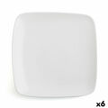 Plat Bord Ariane Vital Quadrado Cerâmica Branco (30 X 22 cm) (6 Unidades)