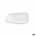 Plat Bord Ariane Vital Retangular Cerâmica Branco (24 X 13 cm) (12 Unidades)