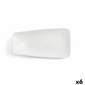 Plat Bord Ariane Vital Retangular Cerâmica Branco (38 X 20,4 cm) (6 Unidades)