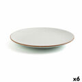 Plat Bord Ariane Terra Cerâmica Bege (ø 31 cm) (6 Unidades)