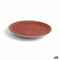 Plat Bord Ariane Terra Cerâmica Vermelho (ø 21 cm) (12 Unidades)