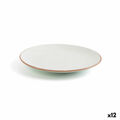 Plat Bord Ariane Terra Cerâmica Bege (ø 18 cm) (12 Unidades)