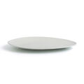 Plat Bord Ariane Antracita Triangular Cerâmica Branco (ø 29 cm) (6 Unidades)