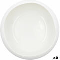 Tigela Ariane Organic Cerâmica Branco (ø 21 cm) (2 Unidades)