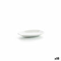 Bandeja de Aperitivos Ariane Alaska 9,6 X 5,9 cm Mini Oval Cerâmica Branco (10 X 7,4 X 1,5 cm) (18 Unidades)