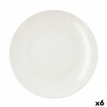 Prato Fundo Ariane Coupe Ripple Cerâmica Branco (20 cm) (6 Unidades)