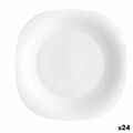 Prato de Sobremesa Bormioli Rocco Parma Branco Vidro (20 cm) (24 Unidades)