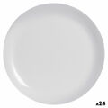 Plat Bord Luminarc Diwali Cinzento Vidro Vidro Temperado (ø 27 cm) (24 Unidades)