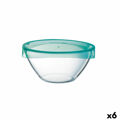 Saladeira Luminarc Keep'n Lagon Transparente com Tampa Vidro (ø 17 cm) (6 Unidades)