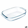 Recipiente de Cozinha Pyrex Classic Retangular Transparente Vidro 35 X 23 cm (6 Unidades)