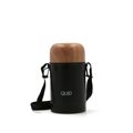 Termo de Viagem Quid Cocco Preto Comida Metal 750 Ml