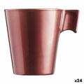 Caneca Luminarc Flashy Vermelho 80 Ml Vidro (24 Unidades)