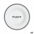 Prato para Massa Luminarc Friends Time Bistro Branco/preto Vidro 28,5 cm (12 Unidades)