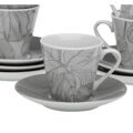 Conjunto de Chávenas de Café Versa Palmeira Porcelana