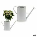 Regador Decorativo Metal Branco Prateado (10,5 X 22,5 X 38 cm) (12 Unidades)