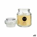 Vela Perfumada Baunilha Bege Vidro Cera (7 X 10 X 7 cm) (12 Unidades)