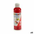 Pintura de Dedos 200 Ml Vermelho 12 Unidades