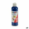 Pintura de Dedos 200 Ml Azul 12 Unidades