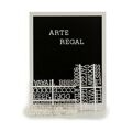 Pintura Preto Branco Painel 144 Letras (2,5 X 50,5 X 40,5 cm) (12 Unidades)