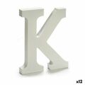 Letra K Madeira Branco (1,8 X 21 X 17 cm) (12 Unidades)