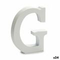 Letra G Madeira Branco (2 X 16 X 14,5 cm) (24 Unidades)