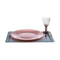 Plat Bord Cor de Rosa Vidro (32,5 X 2 X 32,5 cm) (6 Unidades)