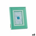 Moldura de Fotos Cristal Verde Plástico (6 Unidades) (2 X 23 X 18 cm)