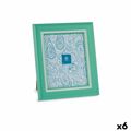 Moldura de Fotos Cristal Verde Plástico (6 Unidades) (2 X 33 X 28 cm)