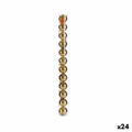 Conjunto de Bolas de Natal Dourado Plástico (6 X 7 X 6 cm) (24 Unidades)