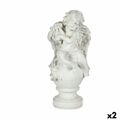 Figura Decorativa Anjo Branco (22 X 22 X 48 cm) (2 Unidades)